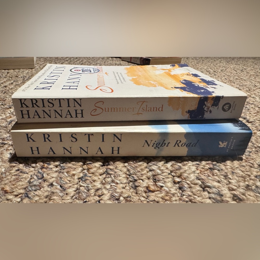 Book Lot! Kristin Hannah Book Set, Summer Island & Night Road, Paperback, New!